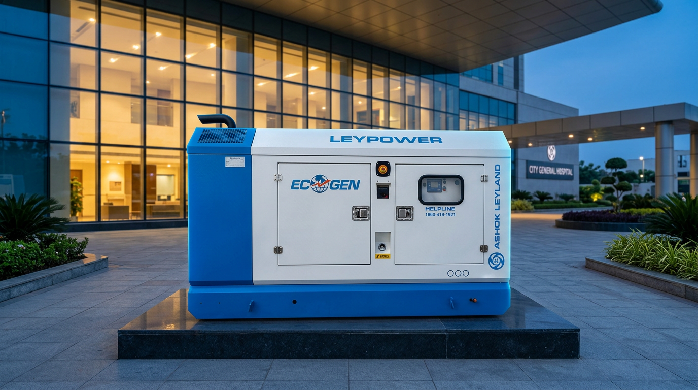 Silent DG installation supporting critical hospital loads